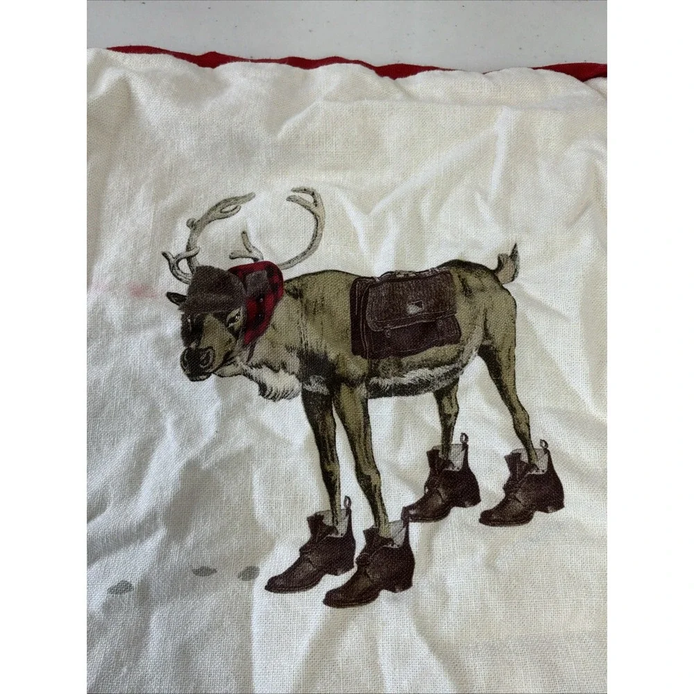 Pottery Barn Reindeer Moose Lumbar pillow cover 16x26